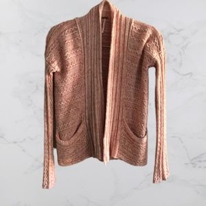 free people pink cardigan